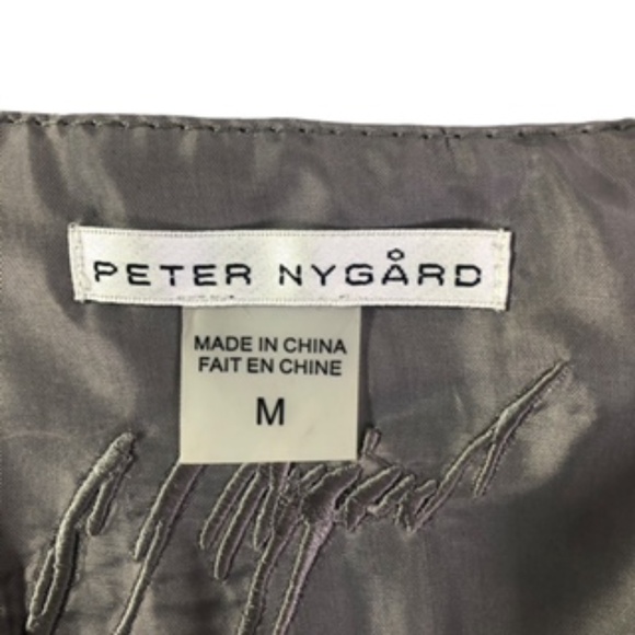 NWT Peter Nygard Knit/Leather Full Zip Flower Embellished Jacket Size M - Picture 6 of 10